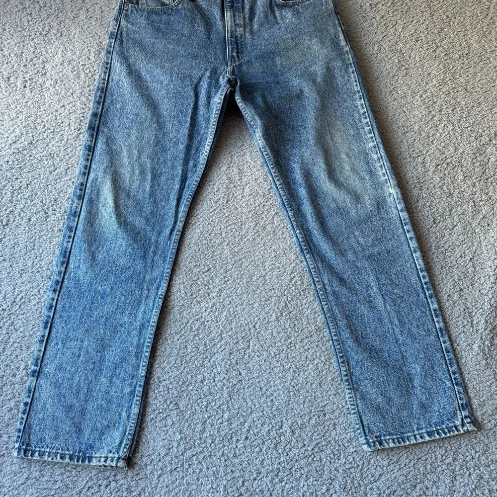 Vintage Levis Jeans Mens 38x32 Fits 36x31 Blue 505 XX Straight Denim USA 80s 90s